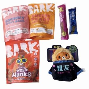Bark Lot Tokyo Tanuki Tamiko Plush Dog Toy and Treats NWT
